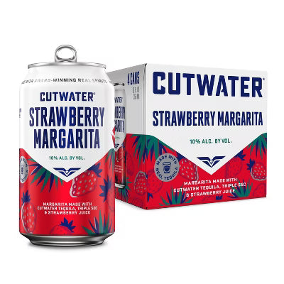 Cutwater Strawberry Margarita 6-4 pk 12 oz