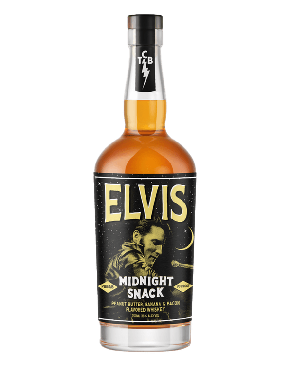 Elvis Midnight Snack Peanut Butter Banana and Bacon Flavored Whiskey 750 ml