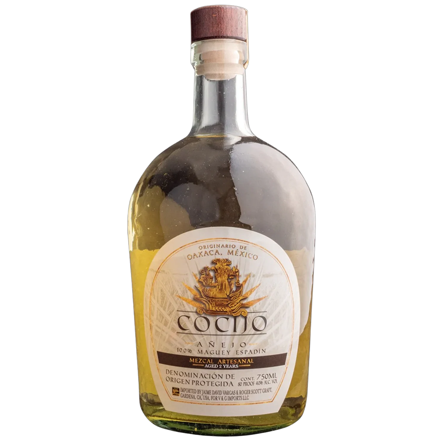 Cocijo Anejo Maguey Espadin Mezcal Artesanal 2 year 750 ml