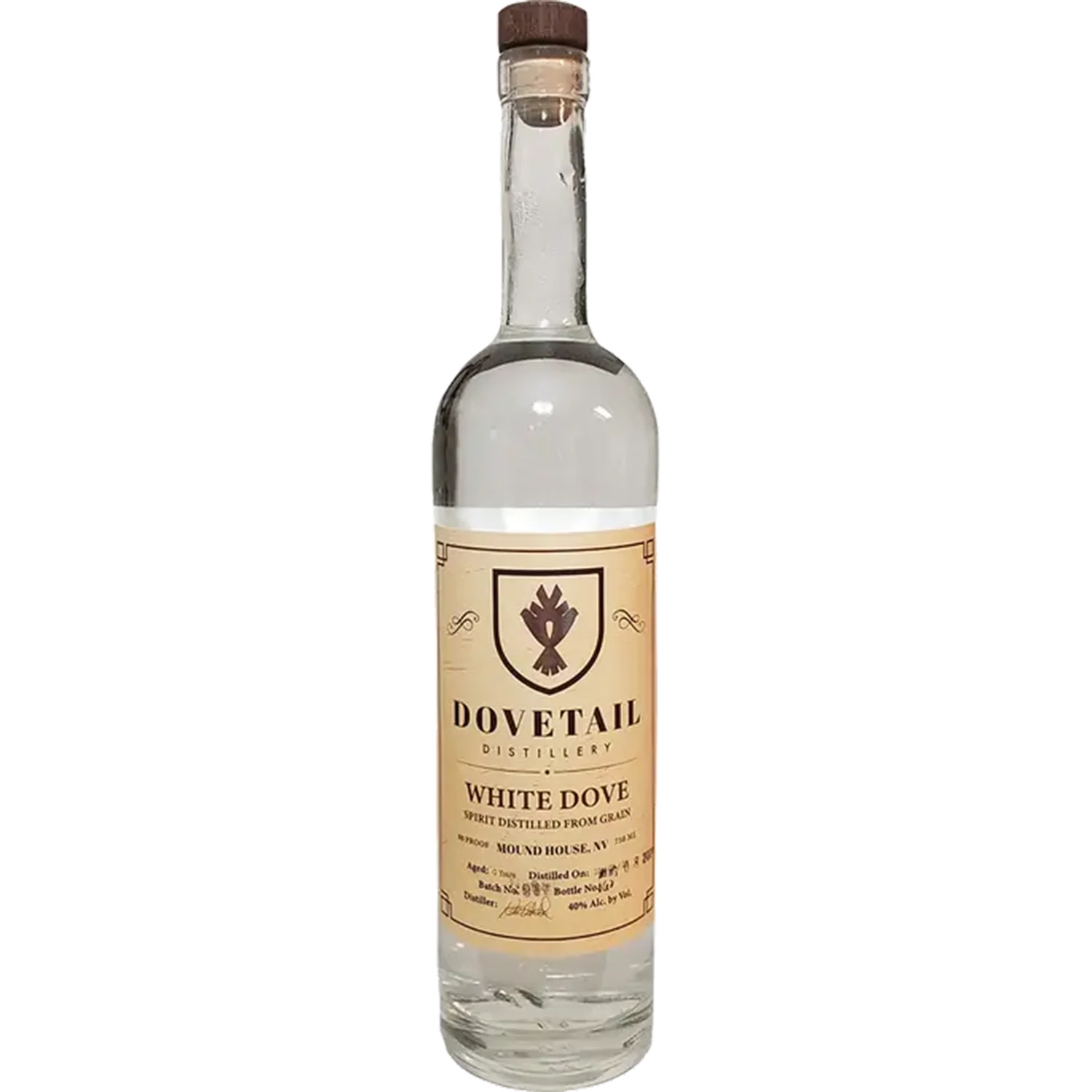 Dovetail White Dove Spirit Distilled from Grain 750 ml