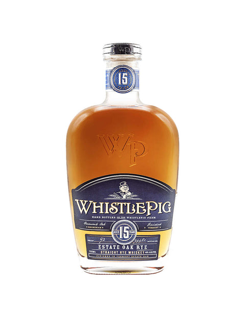 Bourbon Enthusiast WhistlePig Estate Oak Rye 15 Year 750 ml