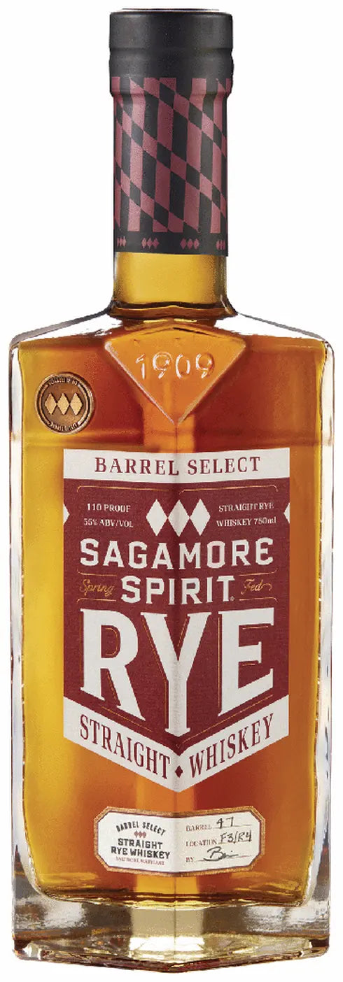 Sagamore Spirit Barrel Select Straight Rye American Whiskey Barrel 122 750