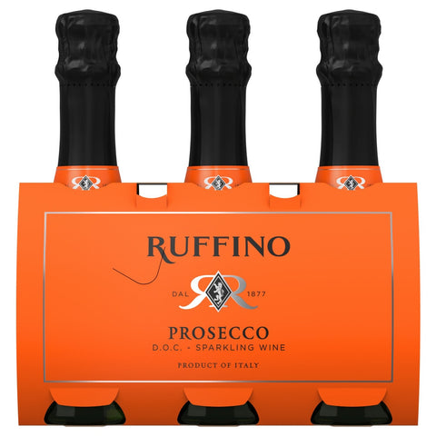Ruffino Prosecco 3 Pack 187 ml