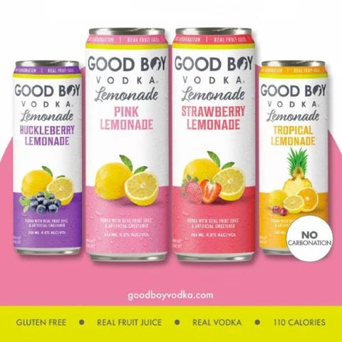 Good Boy Vodka Lemonade Variety 8pk