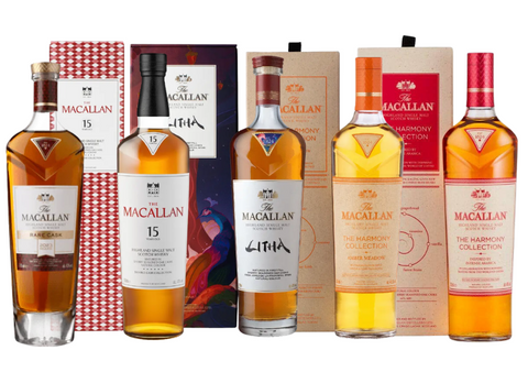 The Macallan Harmony & Rare Cask Collector’s Bundle – 5 Bottle Luxury Single Malt Set